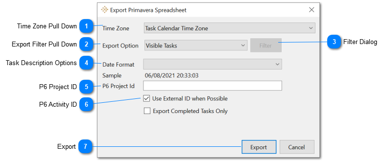 Exporting from vPlanner