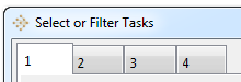 1. Task Attribute Filter Pages  (Tab Pages)