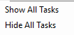 1. Show/Hide all Tasks